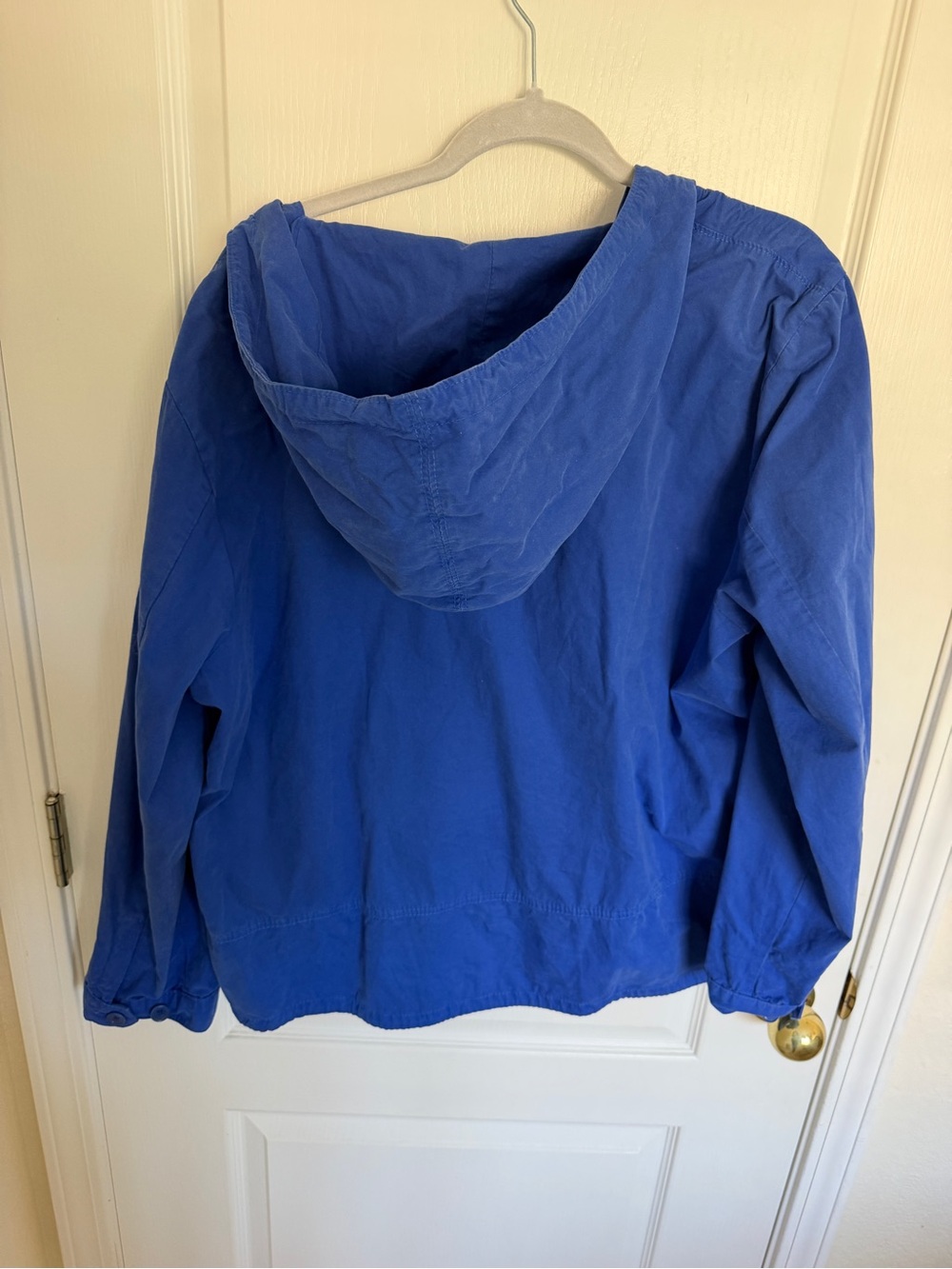 J. Crew Royal Blue Hooded Half-Zip Anorak - Picture 3 of 3